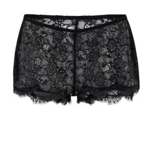 Adore Me Black Lace Sleep Shorts size Large